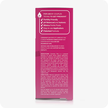 Conceive Plus 生育潤滑劑雙組合包（75毫升及8個塗抹器）（AR）- 生育潤滑劑